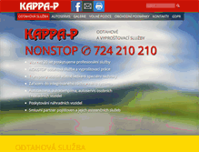 Tablet Screenshot of kappa-p.cz